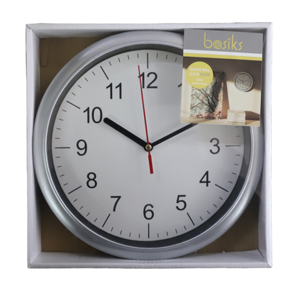 Basiks 23cm Quartz Wall Clock