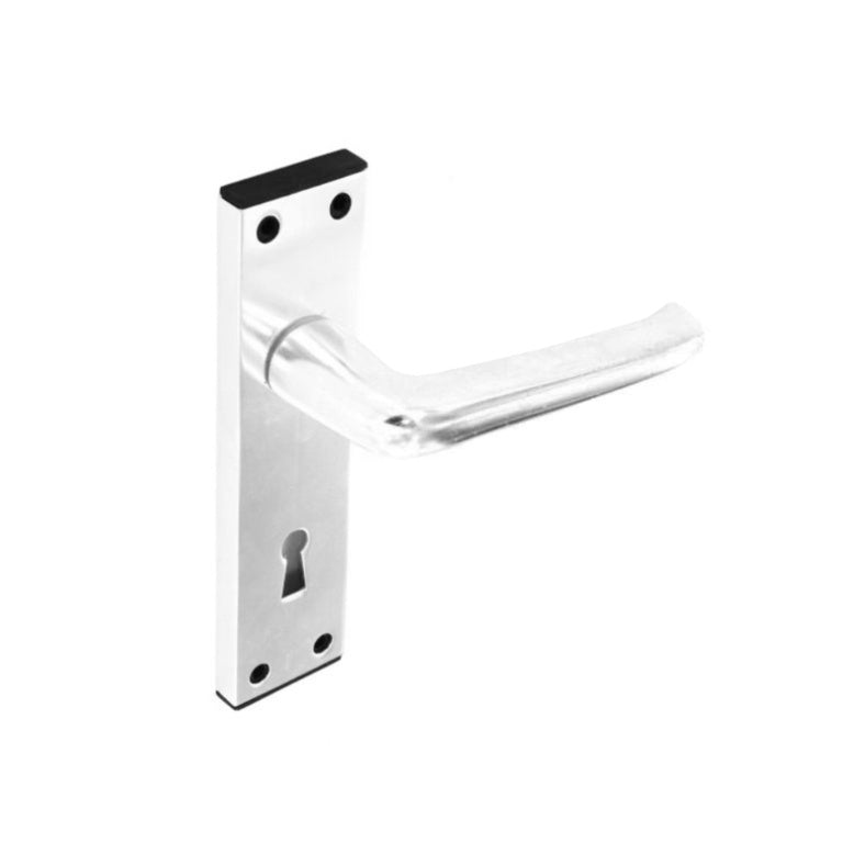 Securit Aluminium Lock Handles Bright (Pair)