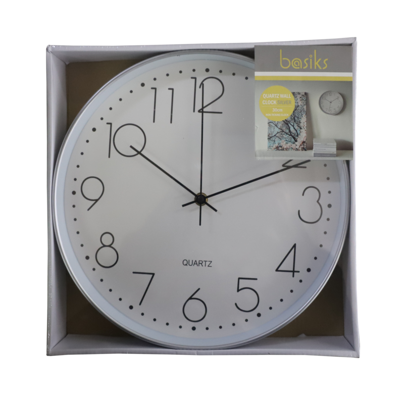 Basiks 30cm Quartz Wall Clock