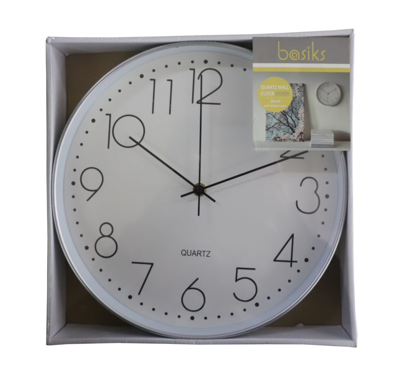 Basiks 30cm Quartz Wall Clock