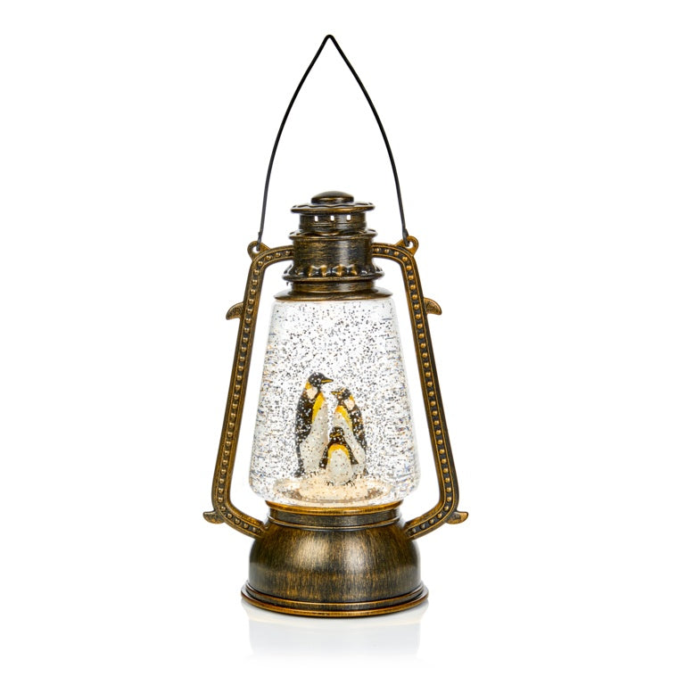 Premier Lantern With Penguin Water Spinnr