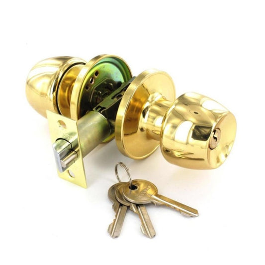 Securit Brass Entrance Lock Set with 3 Keys