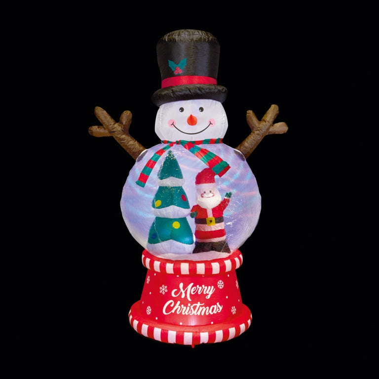 Premier Inflatable Snowman With Globe