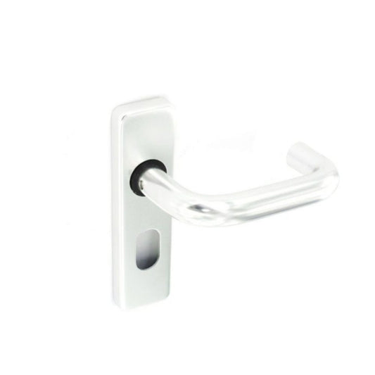 Securit Aluminium Oval Lock Handles Polished (Pair)
