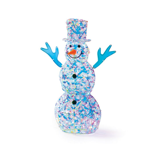 Premier Lit Irid Twist Snowman 30 White LEDs