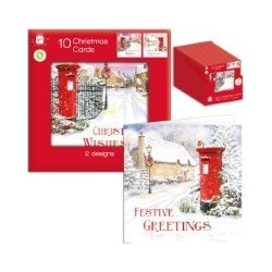 Ig Design Square Painted Post Box Cards