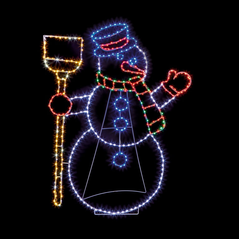 Premier Twinkllng FlexiBrights Snowman 390 LEDs