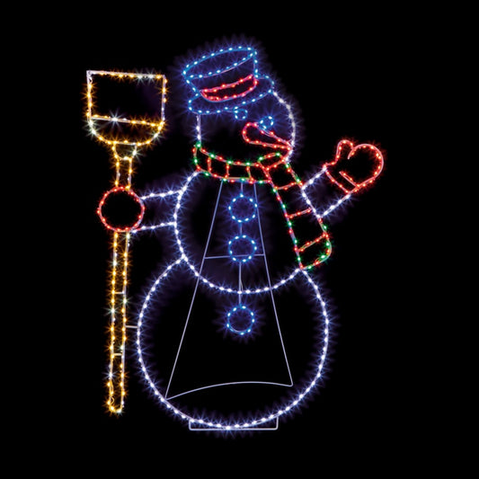 Premier Twinkllng FlexiBrights Snowman 390 LEDs