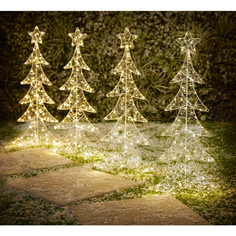 Premier Set 4 Tree Path Light 400 LEDs