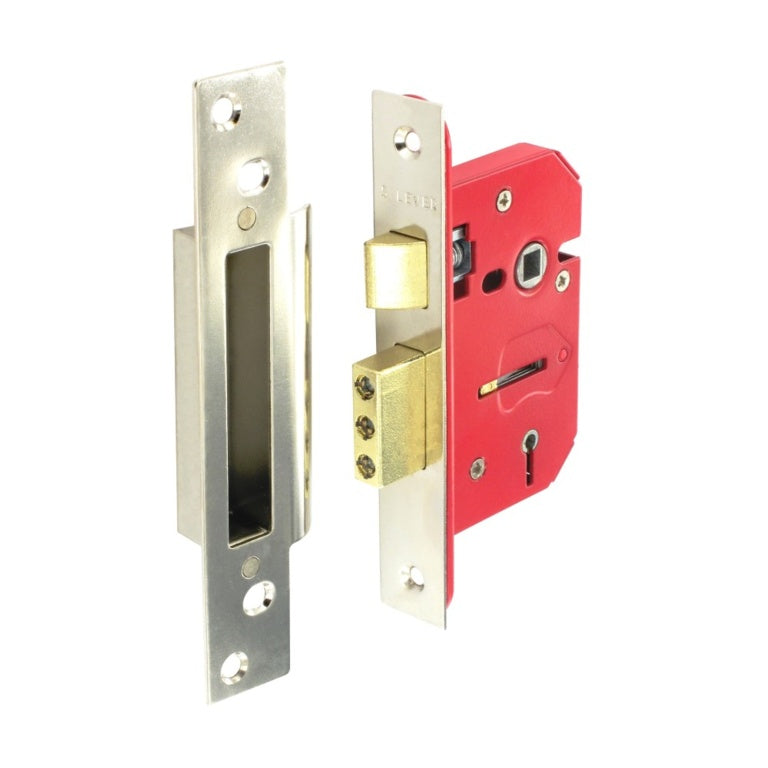 Securit 5 Lever Sashlock Brass Plated