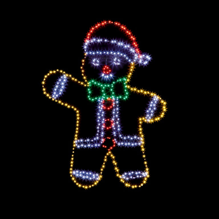 Premier FlexiBrights Gingerbread Man 456 Multi LEDs