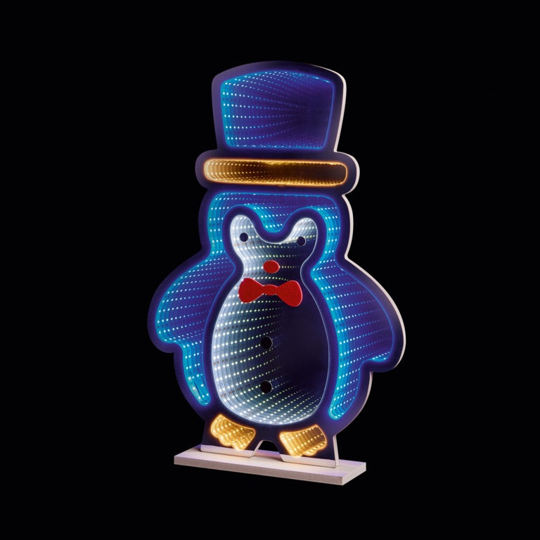 Premier Standing Penguin Infinity Mirror