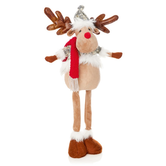 Premier Standing Plush Grey Reindeer