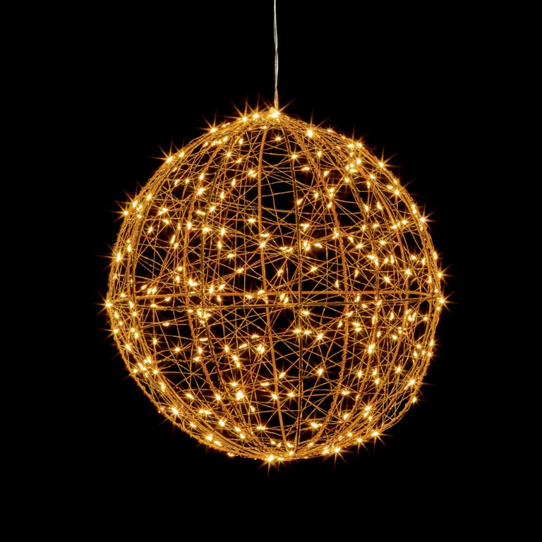 Premier Rose Gold Ball With 300 Warm White LED