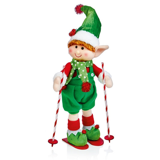 Premier Elf Plush With Skiis