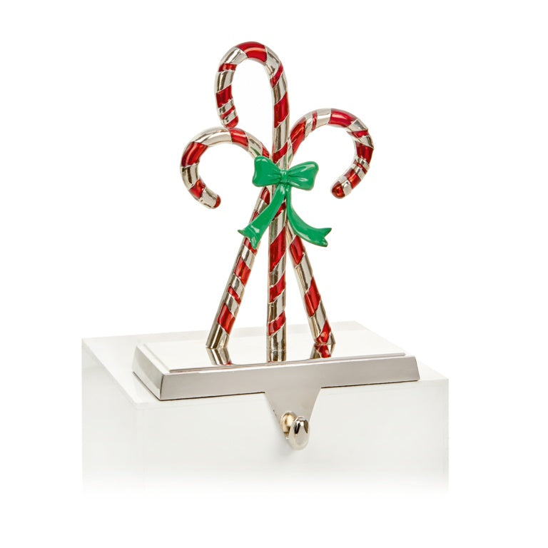 Premier Silver Candy Cane Stocking Holder