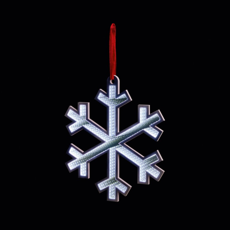 Premier Hanging Snowflake Infinity Mirror