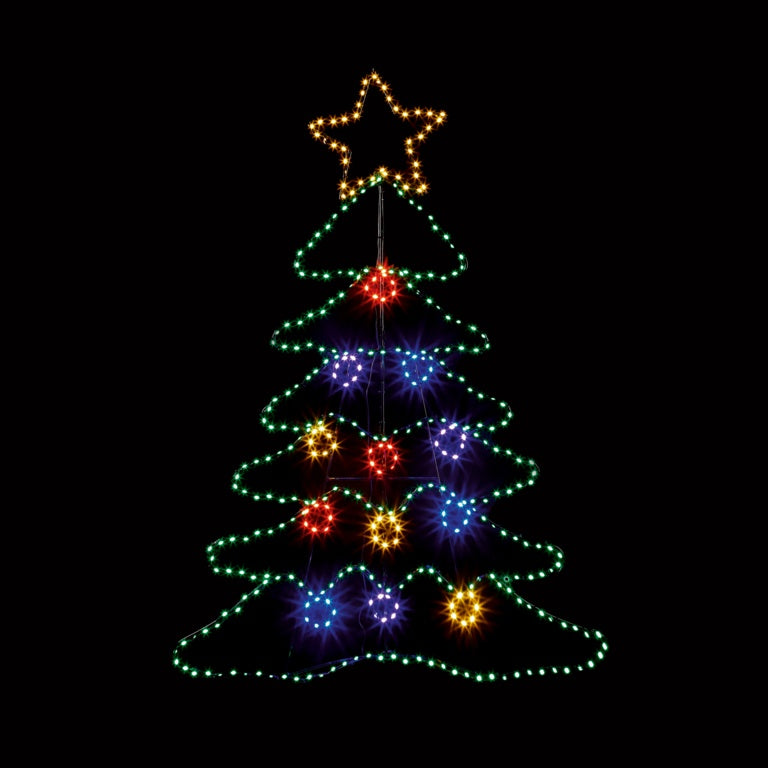 Premier Twinkling FlexiBrights Motif Tree 385 Multi LEDs