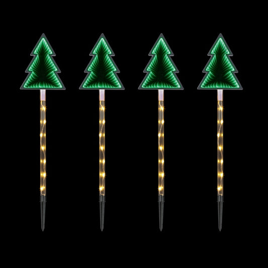 Premier Set 4 Tree Mirror Path Light 260 LEDs