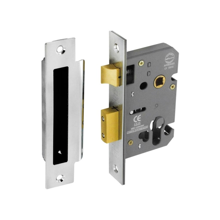 Securit Euro Sash Lock Nickel Plated 48mm C/C