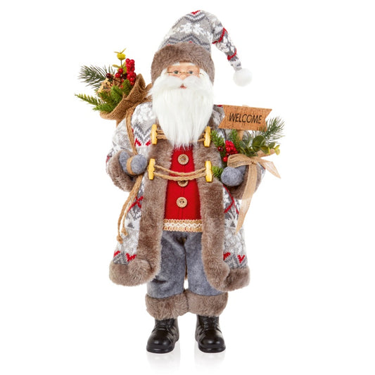 Premier Grey Fur Nordic Santa