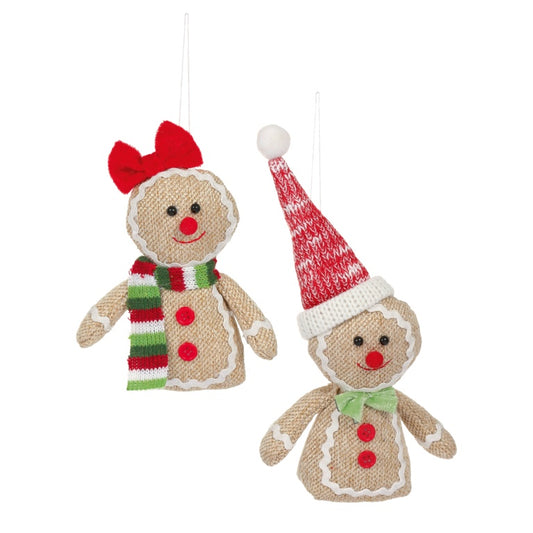 Premier Gingerbread Hanging Decoration Assorted