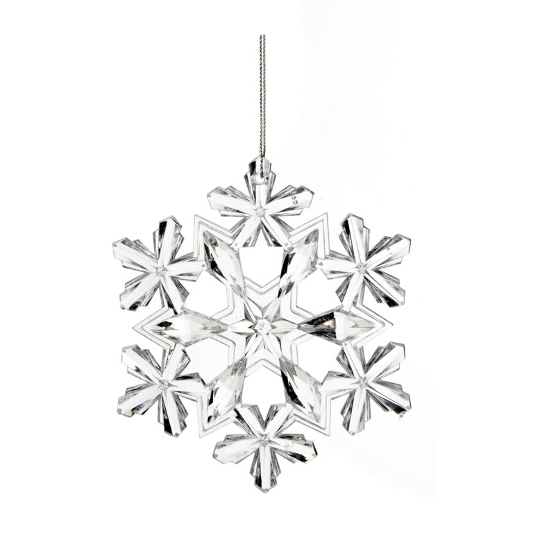 Premier Clear Snowflake Hanging Dec