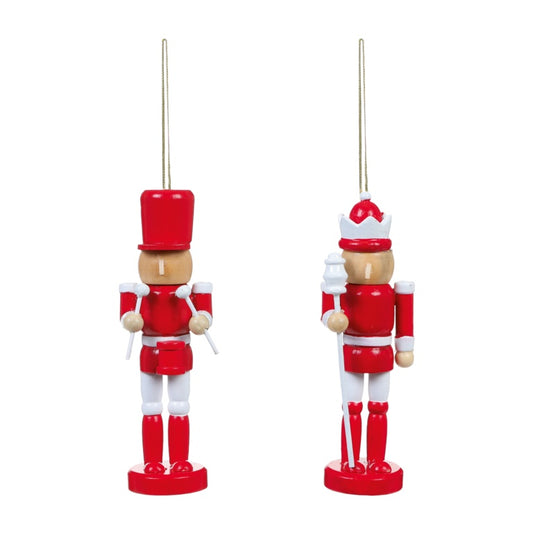 Premier Red Nutcracker Hanging Decoration