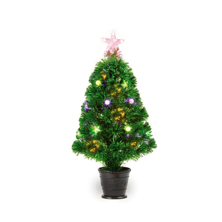 Premier Colour Change Fibre Optic Tree Ball & Star