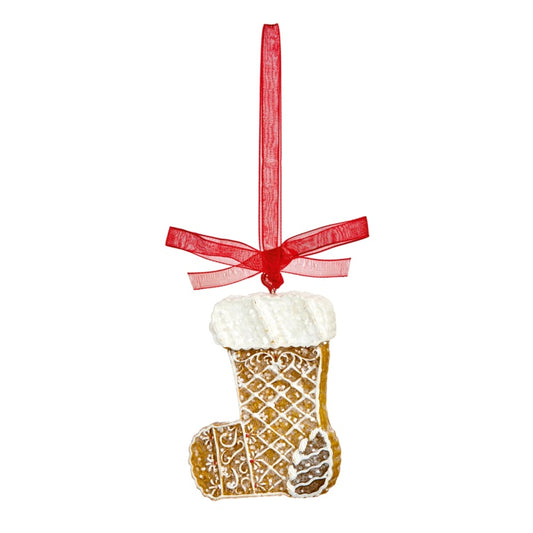 Premier Polyresin Gingerbread Stocking Hanging Decoration