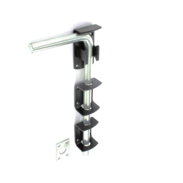 Securit Garage Door Bolt Black