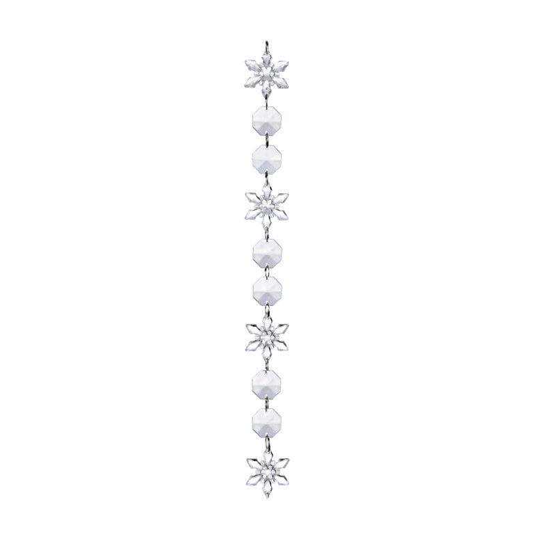 Premier Clear Bead & Snowflake Garland