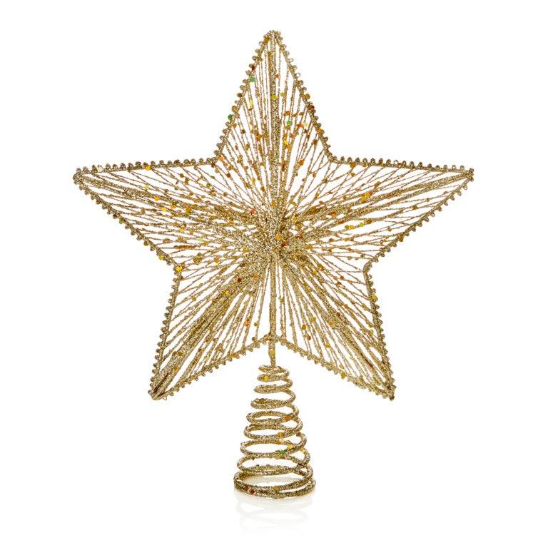 Premier Gold Glitter Star Tree Topper