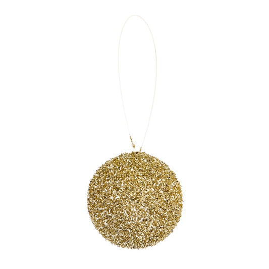 Premier Champagne Gold Glittered Bauble