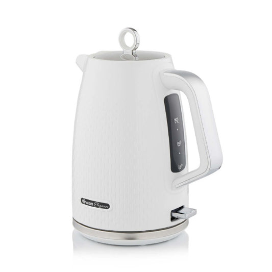 Swan White Textured Jug Kettle 1.7ltr