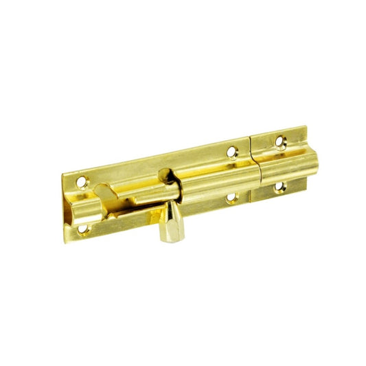 Securit Brass Door Bolt 1" Wide 150mm - Pack of 10