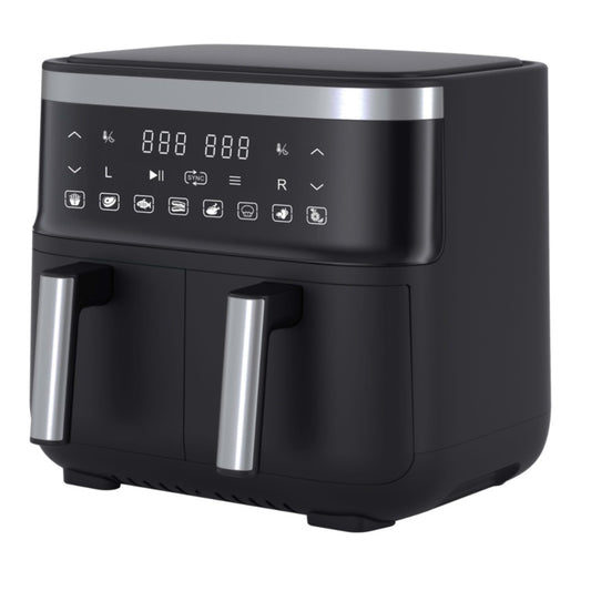 Swan Black Digital Dual Air Fryer 7.6L