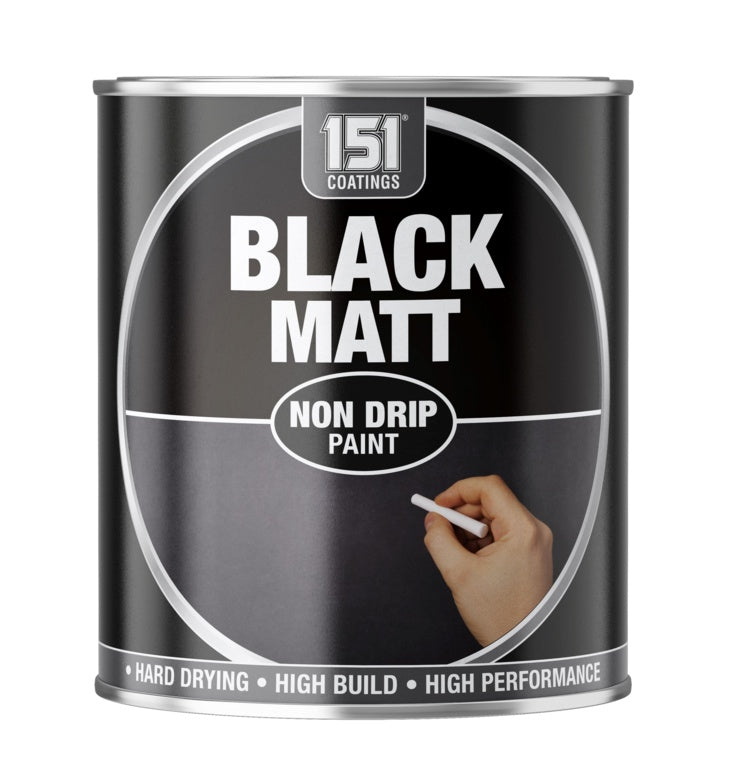 151 Coatings Matt Black Paint 300ml