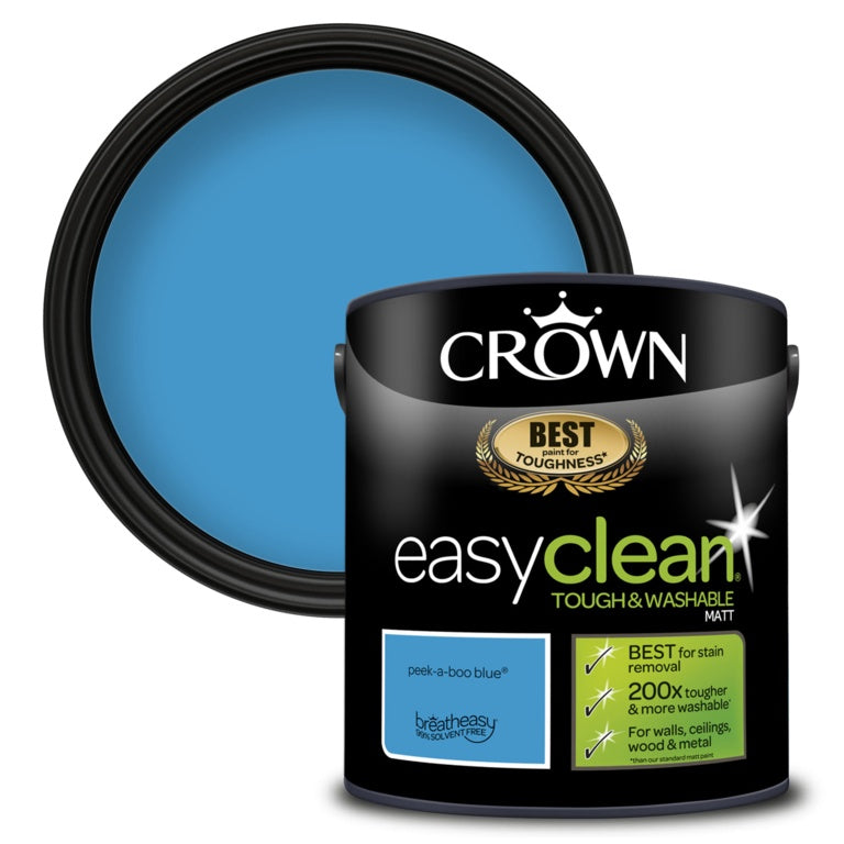 Crown Easyclean Matt Emulsion Pkaboo Blu 2.5l