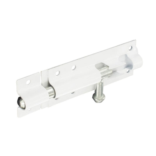 Securit Tower Bolt White 150mm - Pack of 5