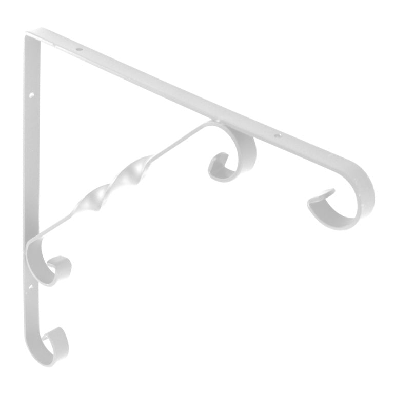 Securit White Ornamental Scroll Bracket