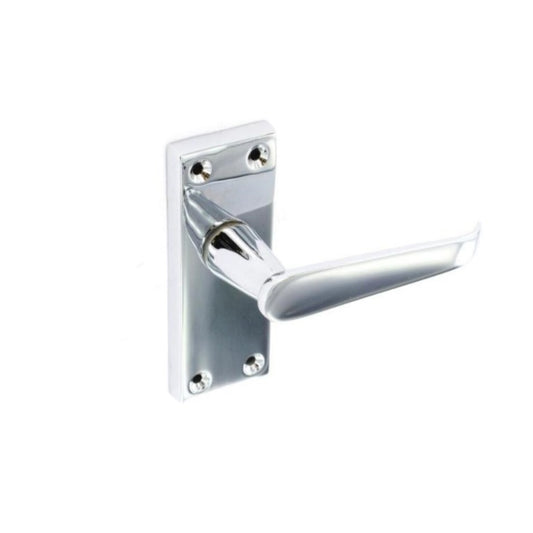 Securit Chrome Flat Latch Handles (Pair)