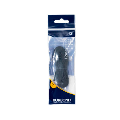 Korbond Elastic – Black 12mm x 2m