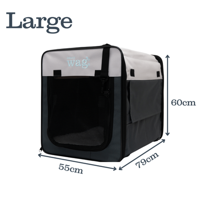 Henry Wag Folding Fabric Travel Pet Crate
