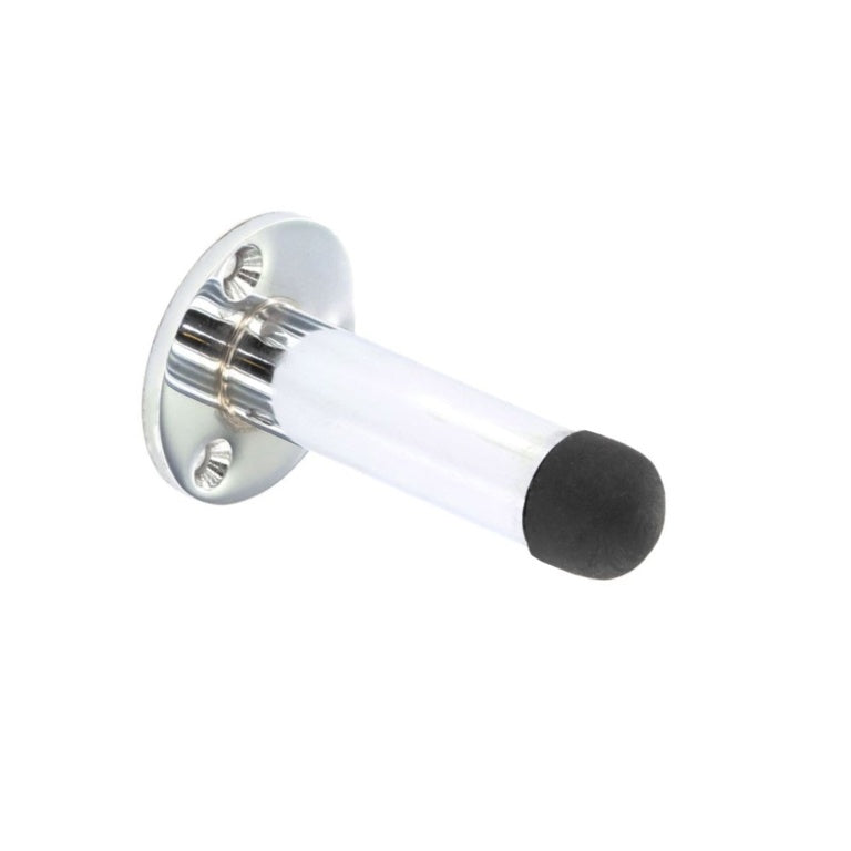 Butée de porte à projection chromée Securit 63 mm