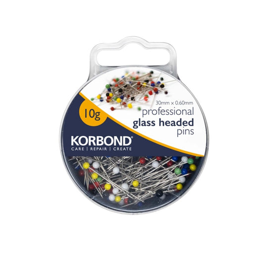 Korbond Professional Glass Head Pins