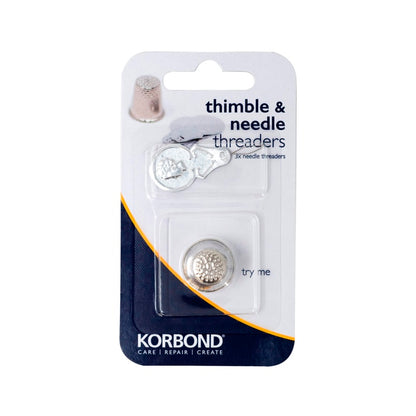 Korbond Thimble & Needle Threaders 4 Piece