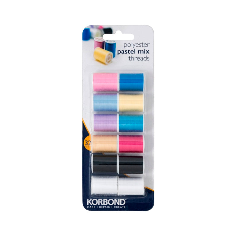 Korbond Pastel Mix Thread Collection