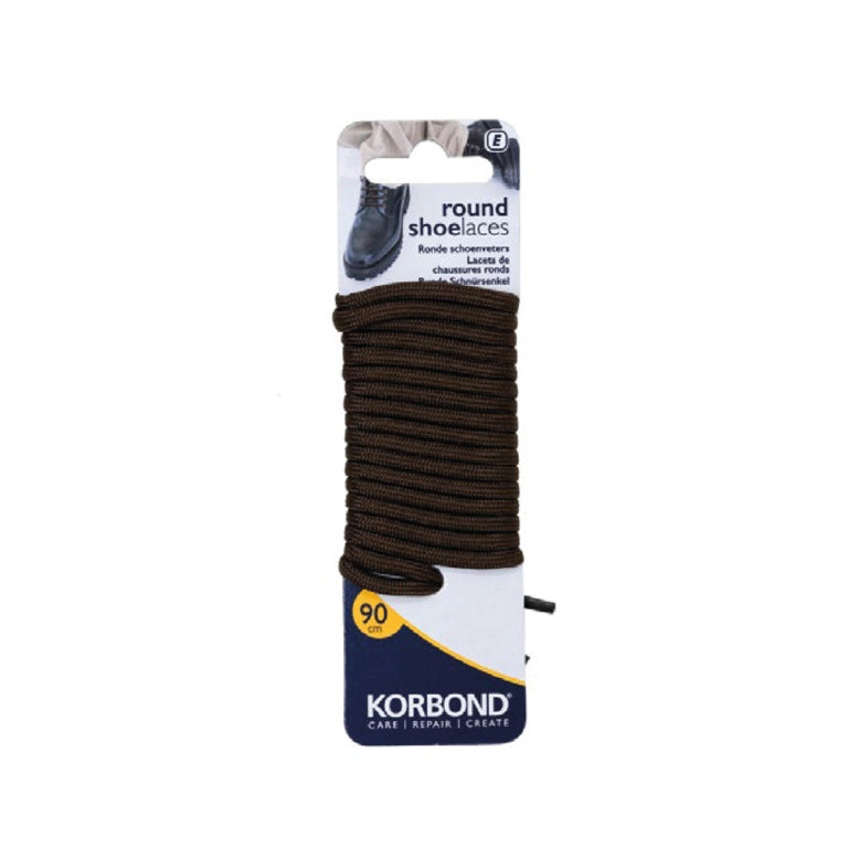 Korbond Brown Round Shoe Laces