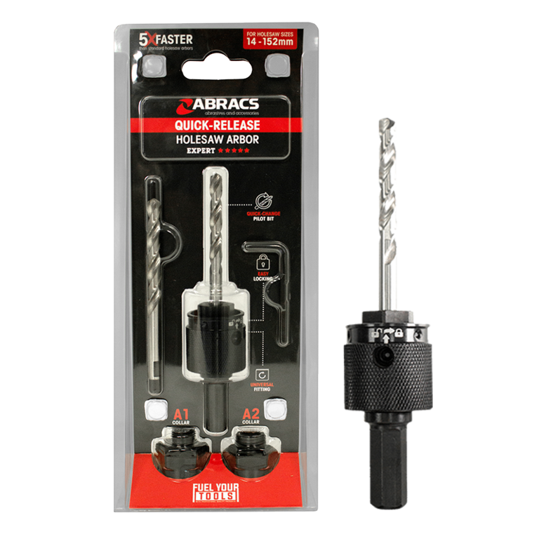 Abracs Quick Release Hole Saw Arbour